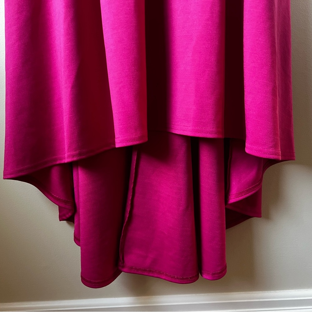 JASAMBAC Pink Sweetheart High Low Dress Pockets Feminine Girly Coquette M - Picture 4 of 12